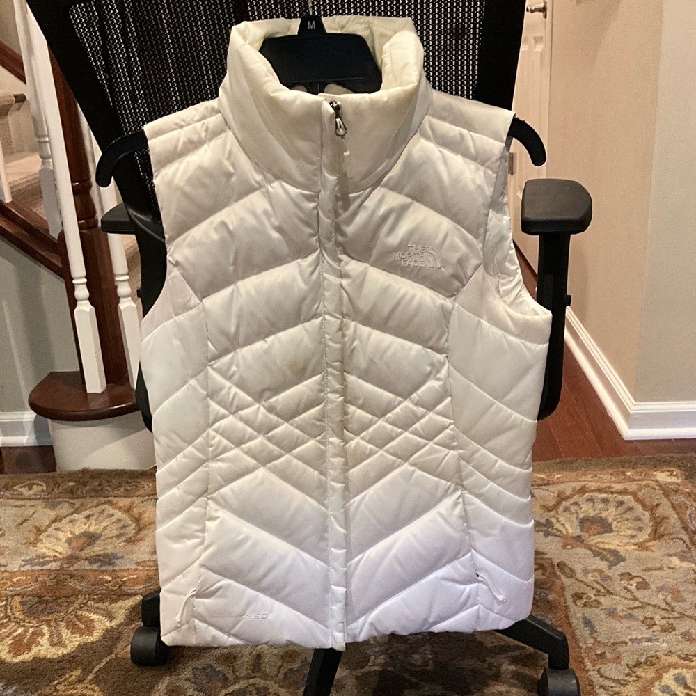 The North Face 550 Goose Down Vest White